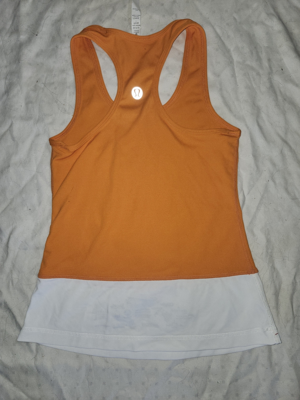 New lululemon athletica Orange Racerback Tank Top XS
